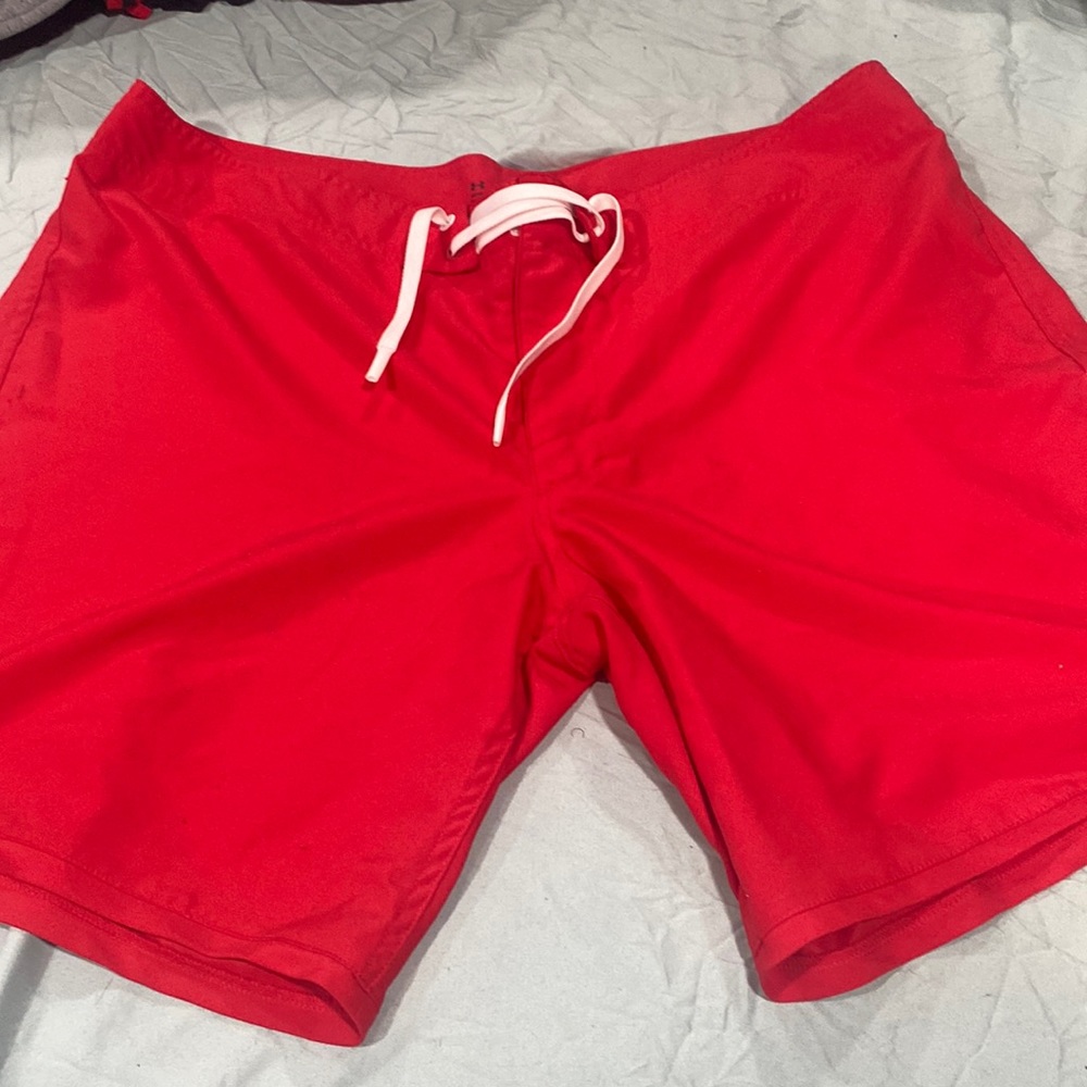 Red Drawstring Shorts